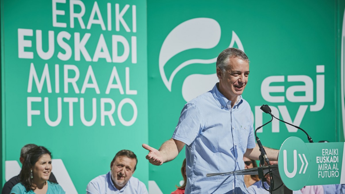 Mitin de Iñigo Urkullu en Laudio