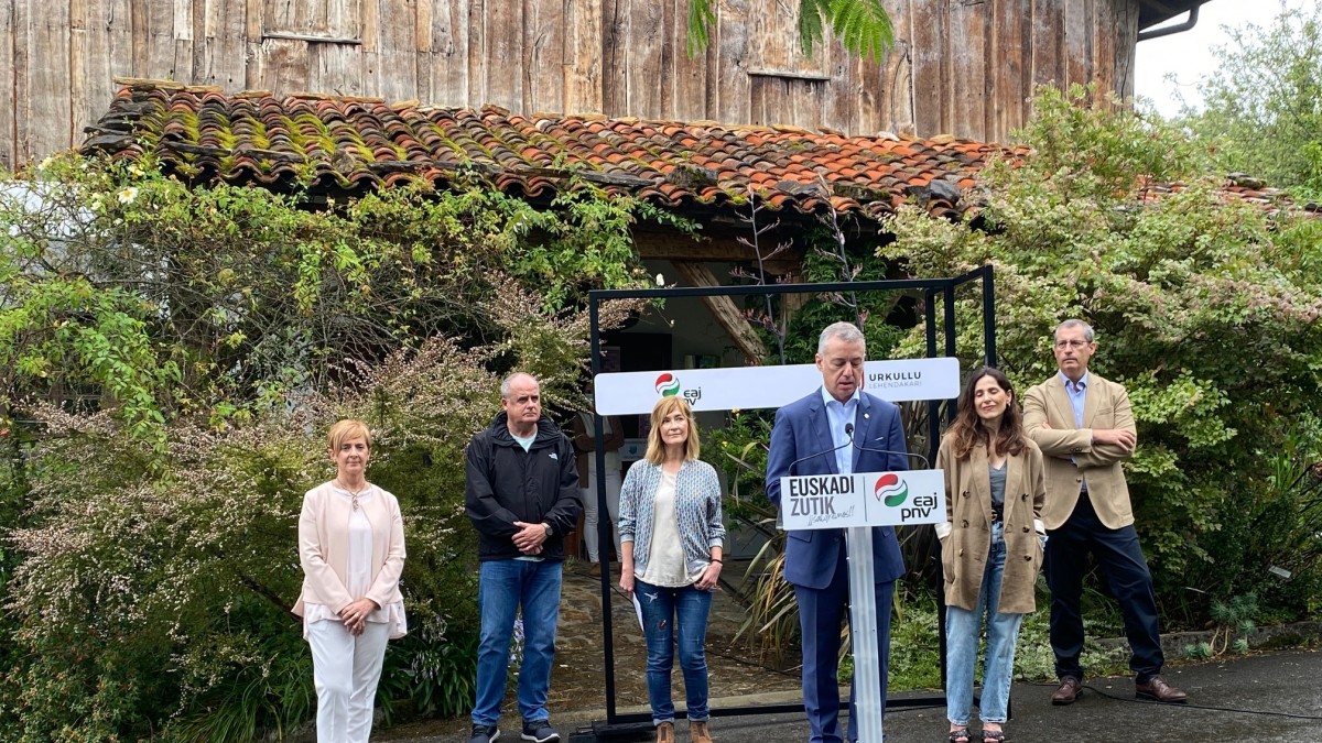 Acto sectorial Cambio Climático - María Eugenia Arrizabalaga, Iñigo Urkullu
