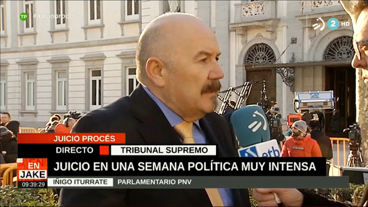 EAJ-PNV denuncia el “sinsentido” del juicio del “procés” y arropa a los dirigentes catalanes en un momento “extremadamente grave” para la democracia
