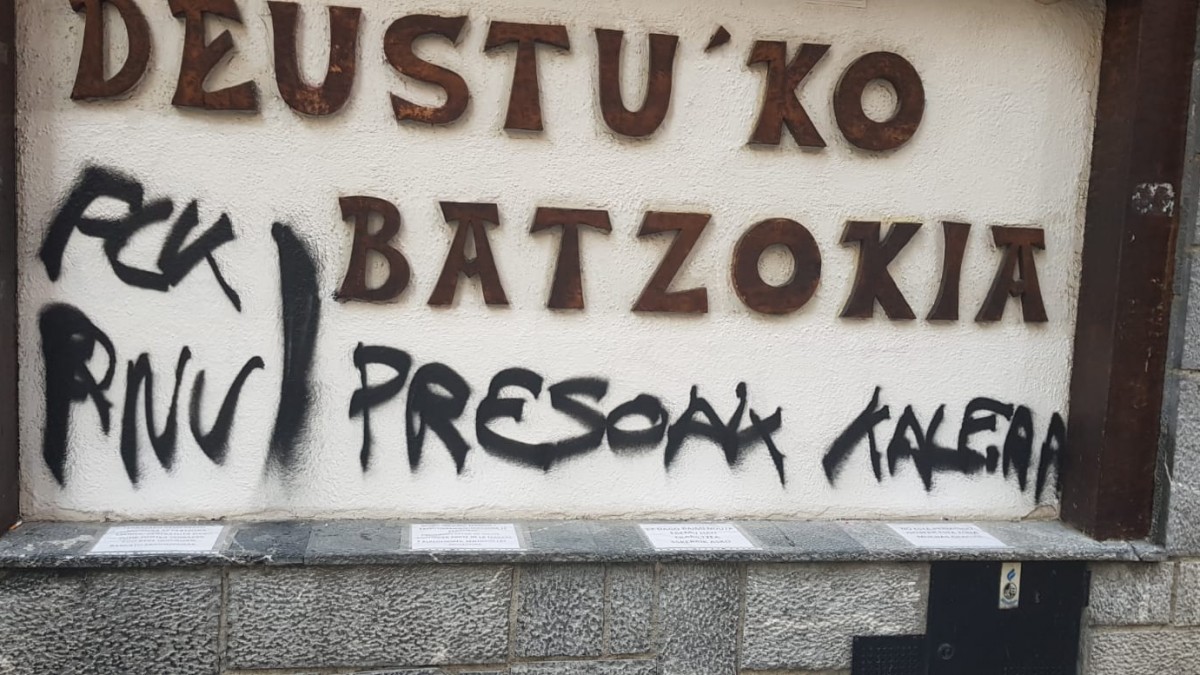 El BBB condena rotundamente el segundo ataque contra el batzoki de Deusto en las últimas semanas
