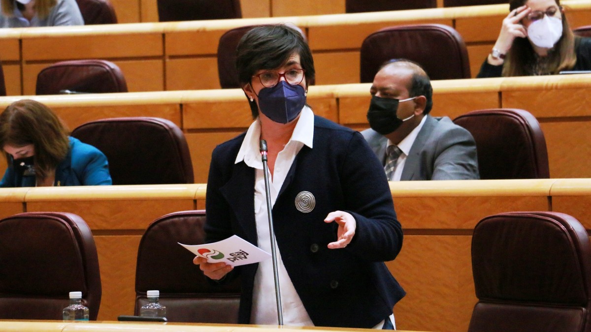 Maria Dolores Etxanok emakumeen aurkako indarkeria-mota guztiei modu integralean heltzeko eskatu dio Gobernu zentralari