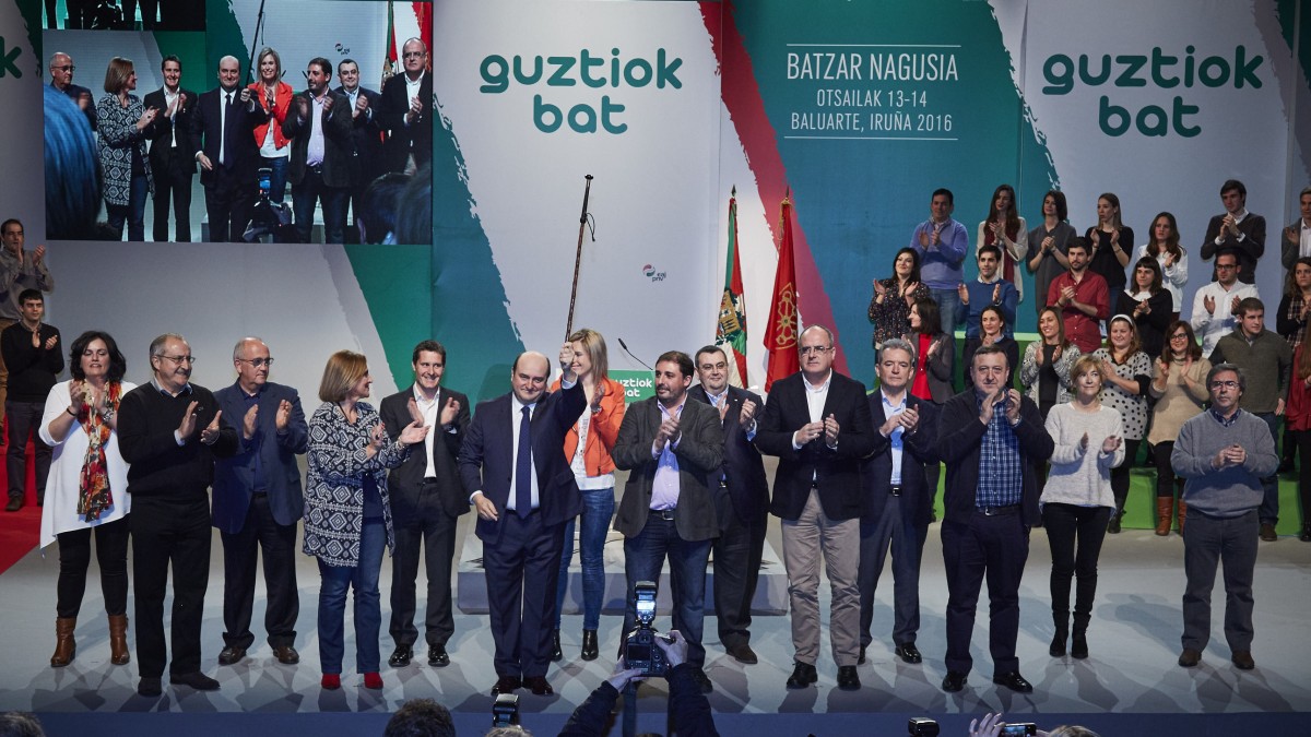 La afiliación de EAJ-PNV revalida su confianza en Andoni Ortuzar como presidente del Euzkadi Buru Batzar