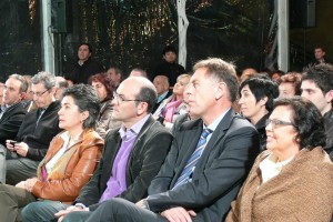 Iñigo Urkullu, Arantxa Tapia eta Joseba Egibar Eibarren