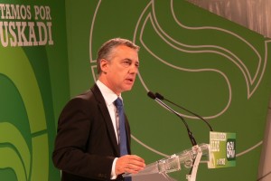 Iñigo Urkullu, Arantxa Tapia y Joseba Egibar en Eibar