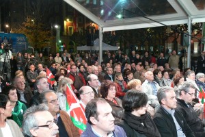 Iñigo Urkullu, Arantxa Tapia eta Joseba Egibar Eibarren