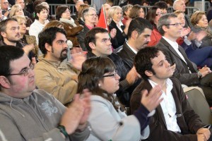 Arantxa Tapia eta Joseba Egibar  Antiguako Gaskuña plazako ekitaldi politikoan