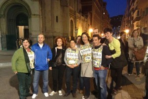 EAJ-PNV en la Korrika a su paso por Bilbao