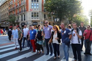 EAJ-PNVko karguak LGTB harrotasun egunean Bilboko manifestazioan