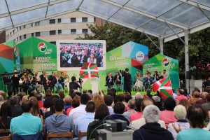 Izaskun Bilbao, Iñigo Urkullu, Andoni Ortuzar Barakaldoko ekitaldian