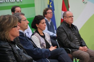 Izaskun Bilbao, Iñigo Urkullu, Andoni Ortuzar Eibarreko ekitaldian