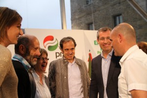 Bergarako mitina - Iñigo Urkullu, Joseba Egibar, Markel Olano,  Juanje Alberdi
