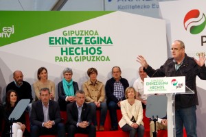 Bergarako mitina - Iñigo Urkullu, Joseba Egibar, Markel Olano,  Juanje Alberdi