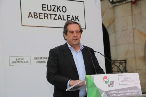 Gernika Lumoko mitina - Jose Mari Gorroño, Unai Rementeria, Andoni Ortuzar