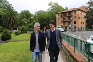 Unai Rementeria e Ibon Uribe en Galdakao