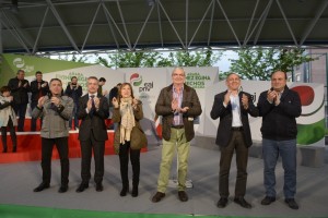 Hauteskunde mitina Laudion: Juanma Ibarretxe, Ramiro González, Iñigo Urkullu eta Andoni Ortuzar