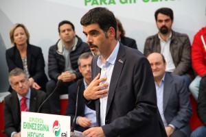 Donostiako mitina  - Eneko Goia, Markel Olano, Iñigo Urkullu, Andoni Ortuzar