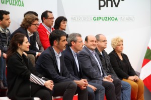 Donostiako mitina  - Eneko Goia, Markel Olano, Iñigo Urkullu, Andoni Ortuzar