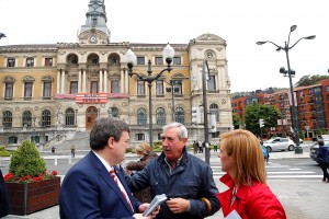 Juan Mari Aburto eta Itxaso Atutxa  Bilboko udalan