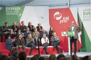 Mitina Donostian - Iñigo Urkullu, Andoni Ortuzar, Joseba Agirretxea