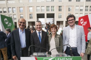 Ekitaldia Vitoria-Gasteizen. Iñigo Urkullu, Mikel Legarda, Gorka Urtaran (2016-06-13)
