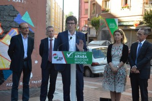 Acto en Vitoria-Gasteiz. Gorka Urtaran, Mikel Legarda, Iñigo Urkullu (20-06-2016)