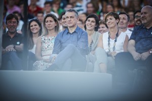 Mitin-fiesta (U Fest). Iñigo Urkullu, Andoni Ortuzar
