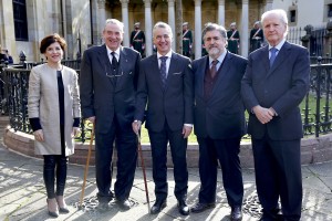 I. Bilbao, JJ. Pujana, Iñigo Urkullu, J. Egiguren, J.Mª Atutxa (legebiltzarreko presidenteak)