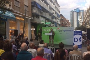 Mitin Benidorm. Izaskun Bilbao Barandica, Lluis Bertomeu
