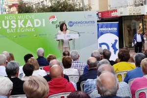 Mitin Benidorm. Izaskun Bilbao Barandica, Lluis Bertomeu