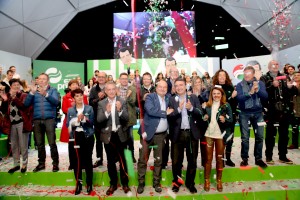 10N Mitin cierre campaña. Andoni Ortuzar, Iñigo Urkullu, Aitor Esteban, Almudena Otaola, Maribel Vaquero