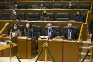 Pleno Ordinario en el Parlamento Vasco (18-02-2021) 