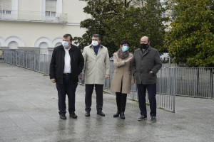 Aitor Esteban, Andoni Ortuzar, José Antonio Suso y Estefanía Beltrán de Heredia, en Vitoria Gasteiz