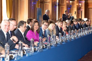 Oihane Agirregoitia en Cumbre por la Democracia y las Libertades de París