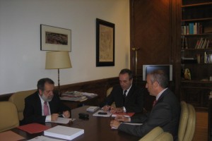 José Antonio Alonso eta Josu Erkorekaren arteko bilera