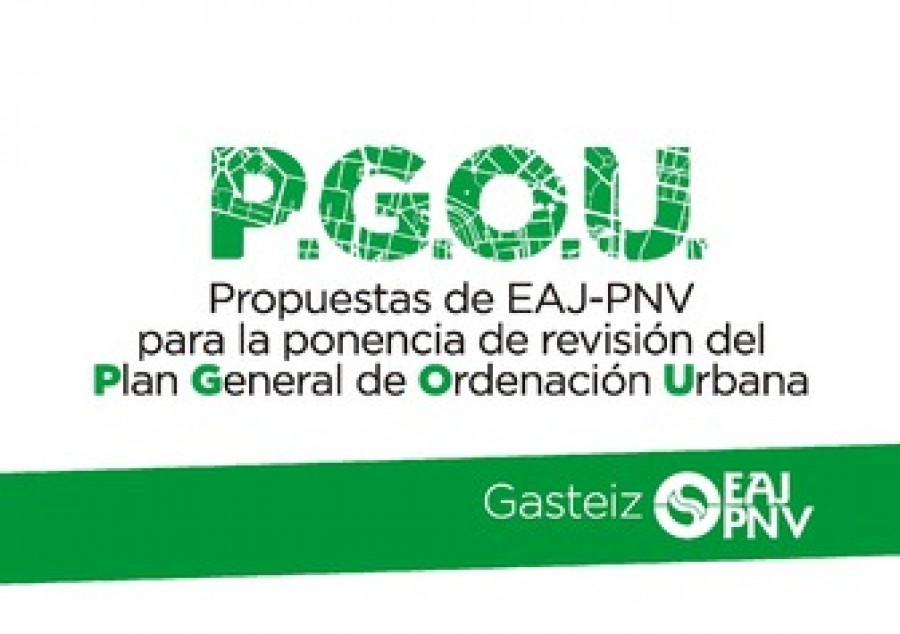 Propuestas de EAJ-PNV para la ponencia de revisión del P.G.O.U