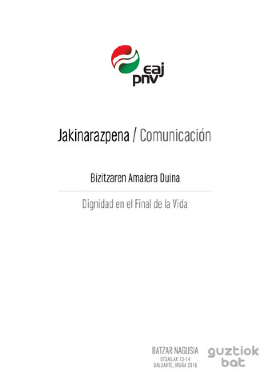 Jakinarazpena. Bizitzaren Amaiera Duina