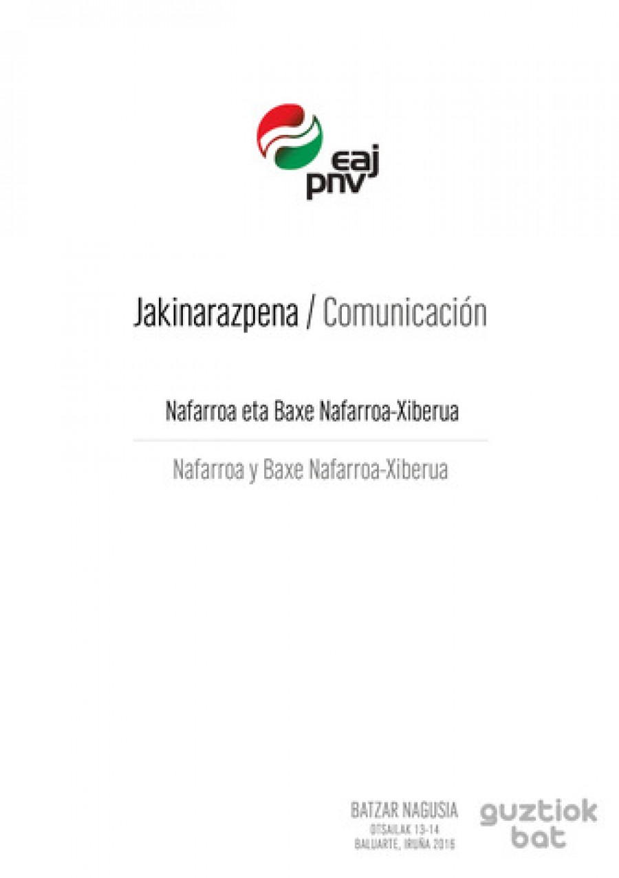 Comunicación. Nafarroa y Baxe Nafarroa-Xiberua