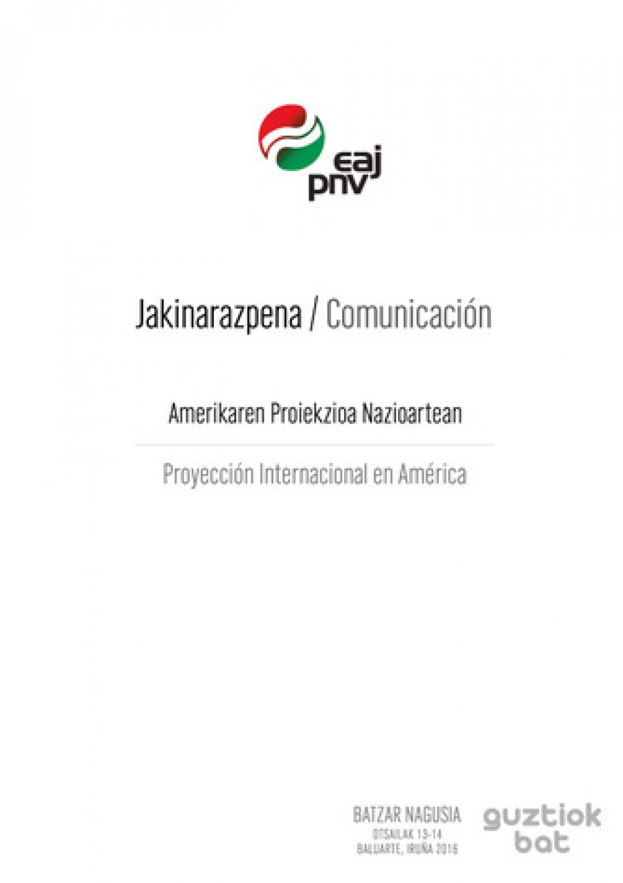 Jakinarazpenak. Amerikaren Proiekzioa Nazioartean