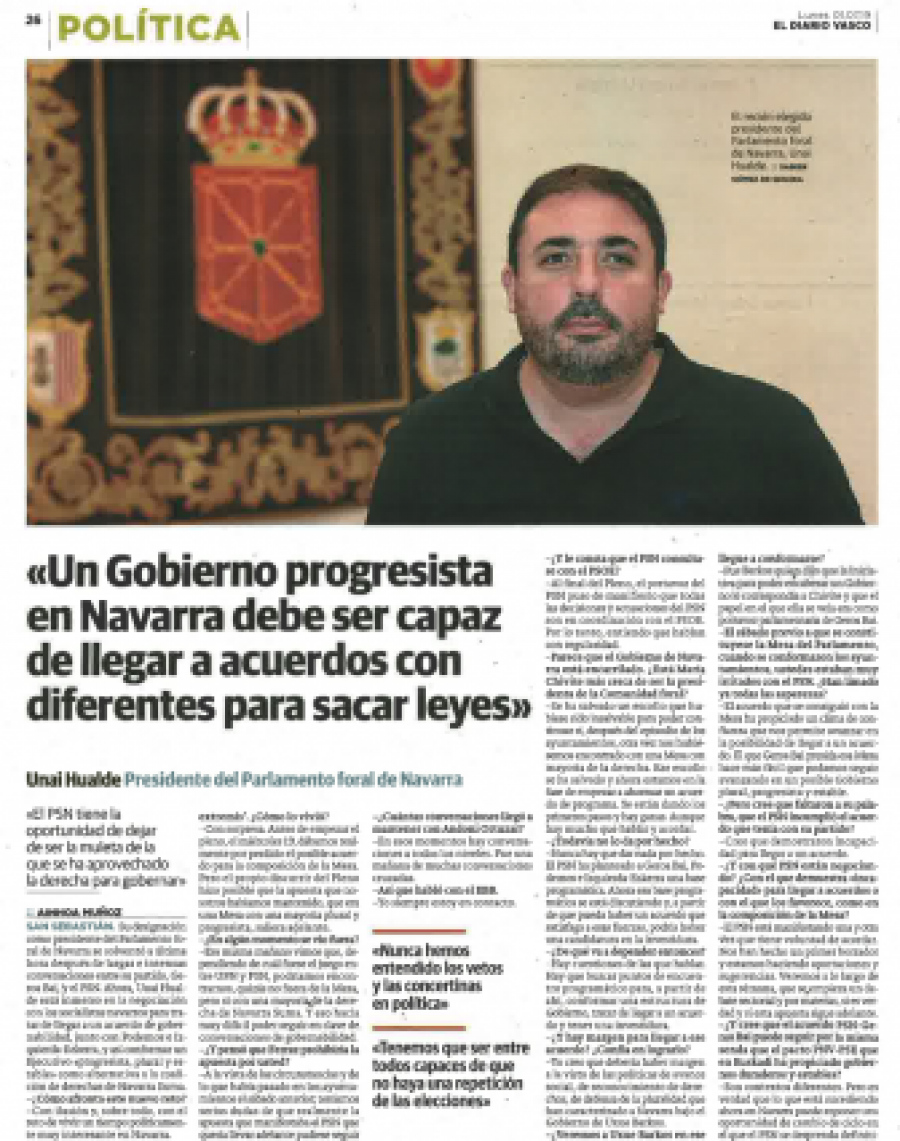 2019.07.01_Entrevista a Unai Hualde en El Diario Vasco 