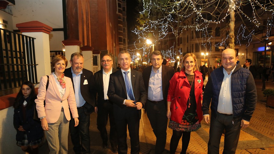 Mitina Barakaldon - Aitor Esteban, Iñigo Urkullu, Andoni Ortuzar