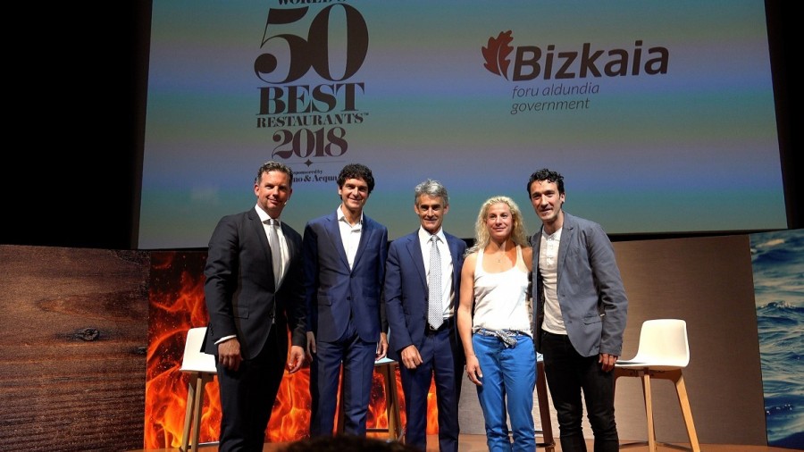 Bizkaian egin zen The Worlds 50Best Restaurants mundu mailako sukaldaritza saririk garrantzitsuena emateko ekitaldia
