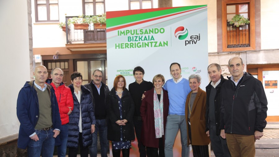 EAJ-PNVk hiritargoari eskaintzen dio lantalde “sendo eta elkartua, helburu bat duena”, Bizkaia hobetzen jarraitzeko proiekturik onena garatzera begira