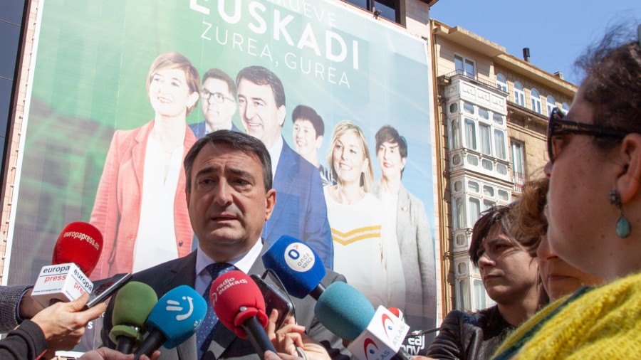 ‘Nos mueve Euskadi. Zurea, gurea‘, EAJ-PNVk Hauteskunde Orokorretarako aukeratu duen goiburua 