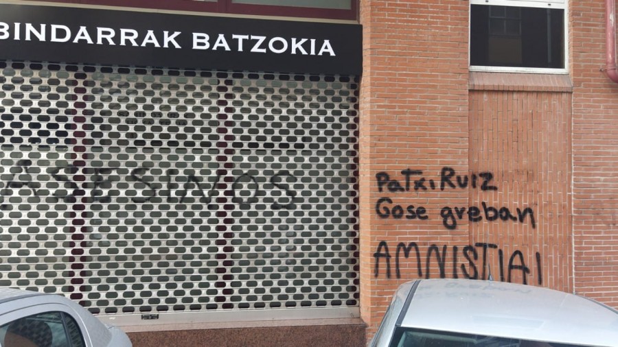 Begoña, Sabindarrak, Arrankudiaga eta Erandio Goikoako batzokietan egin diren azken erasoak salatu ditu BBBk, EAJ-PNVren kontra egiten ari den jazarpen eta hertsapen kanpaina onartezinaren azken adibideak direlarik 