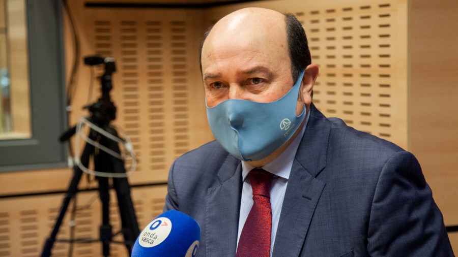 Ortuzar: “Sagardui tiene nuestro apoyo: ayer dio todas las explicaciones y ahora toca dejarle hacer frente a la pandemia”
