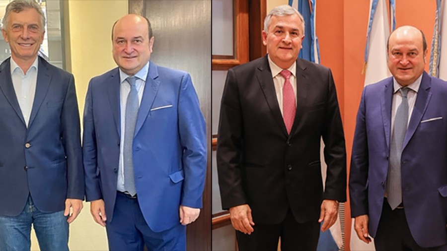 Ortuzar Buenos Airesen batzartu da Argentinako Errepublikako Gobernuko eta oposizioko izen handiko ordezkariekin 