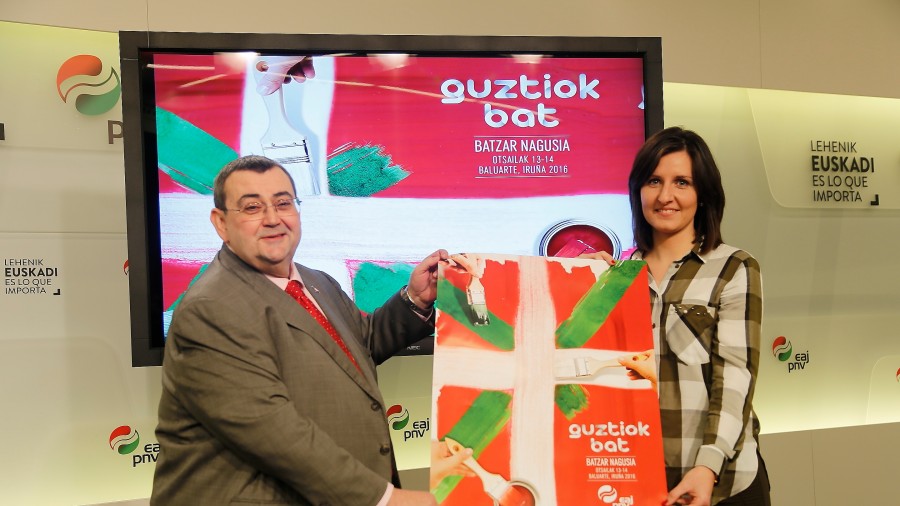 “Guztiok Bat”, EAJ-PNVk larunbat eta igandean Iruñean ospatuko duen Batzar Nagusiaren goiburua