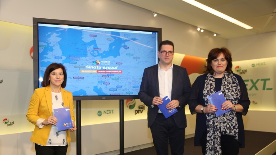 EAJ-PNV anima a vascos y vascas a participar en una recogida de firmas para que la UE proteja los derechos de las minorías nacionales
