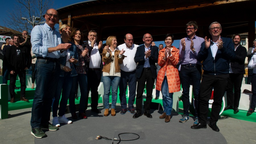 Presentación candidaturas municipales y foral alavesas de la circunscripción electoral de Tierras Esparsas