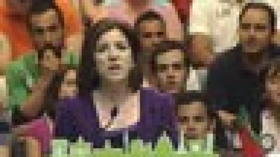Izaskun Bilbao Barandica en el acto de La Casilla